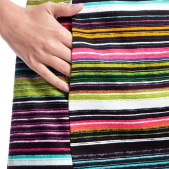 Trina Turk Ila Stripe Shift Dress 6 - Picture 6 of 6